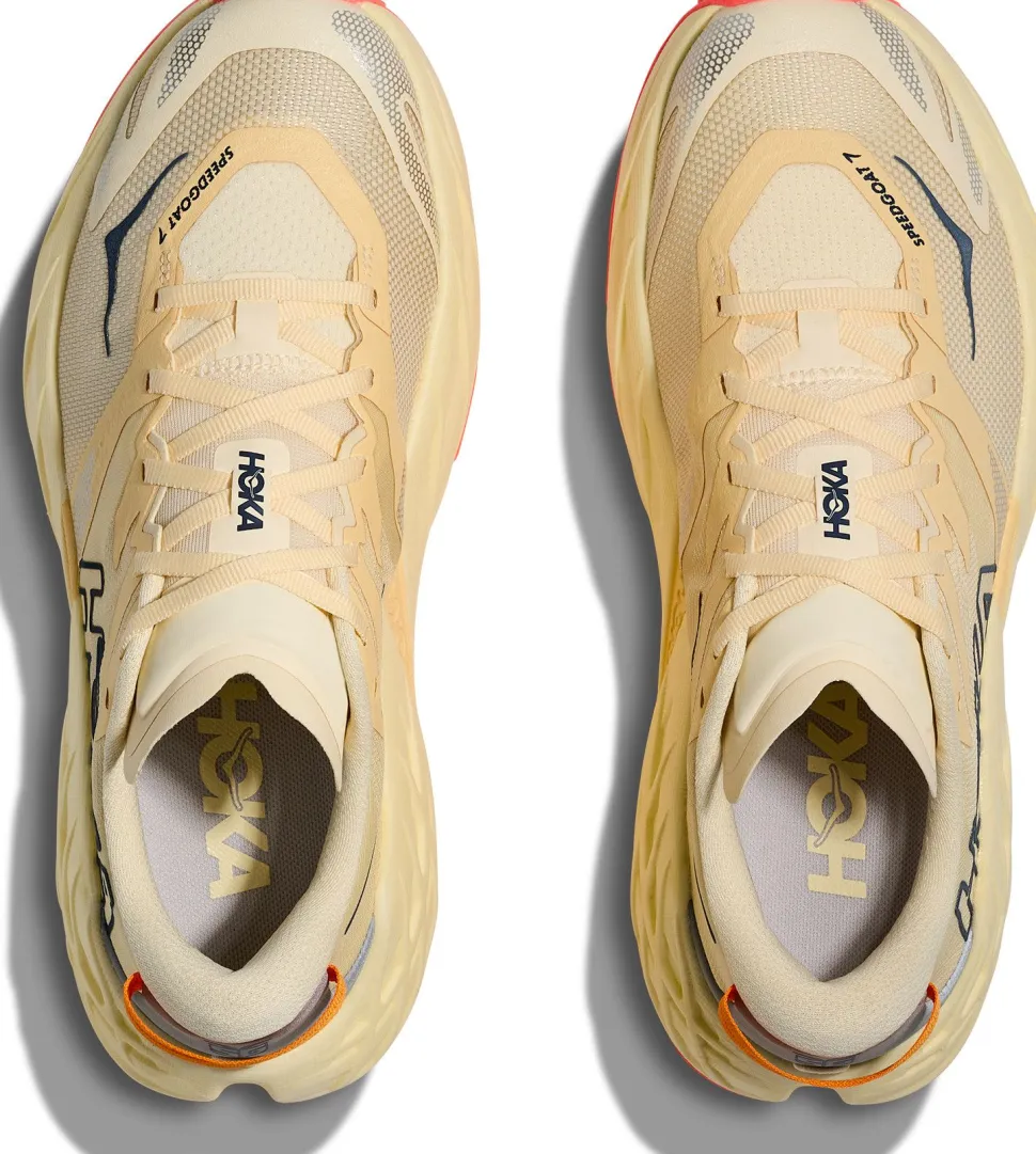 Hoka Women's Speedgoat 7 Vintage Yellow/Neon Flame