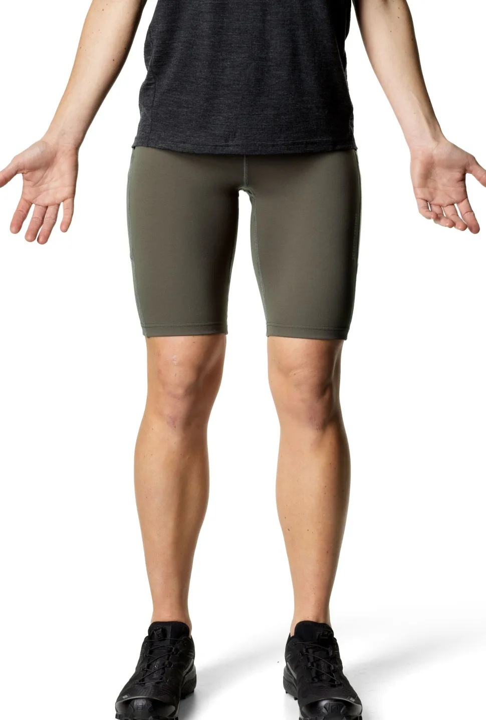Houdini Women's Adventure Short Tights Baremark Green