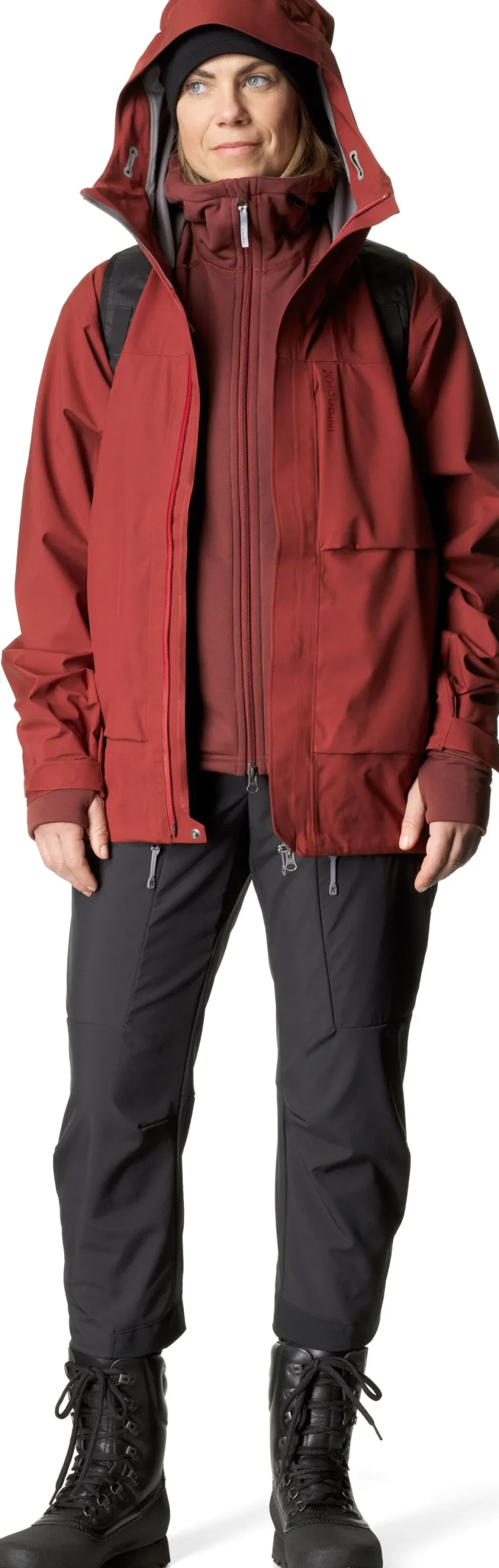Houdini Women's Rollercoaster Jacket Deep Red