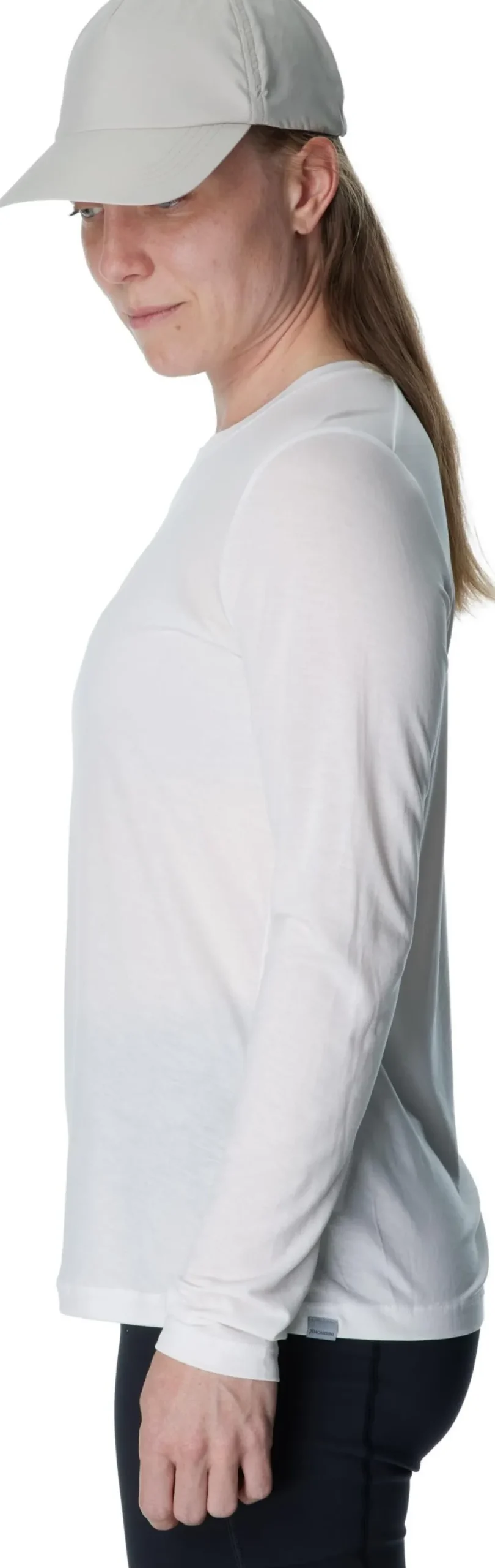 Houdini Women's Tree Long Sleeve Tee Powderday White