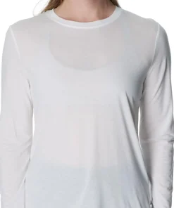 Houdini Women's Tree Long Sleeve Tee Powderday White