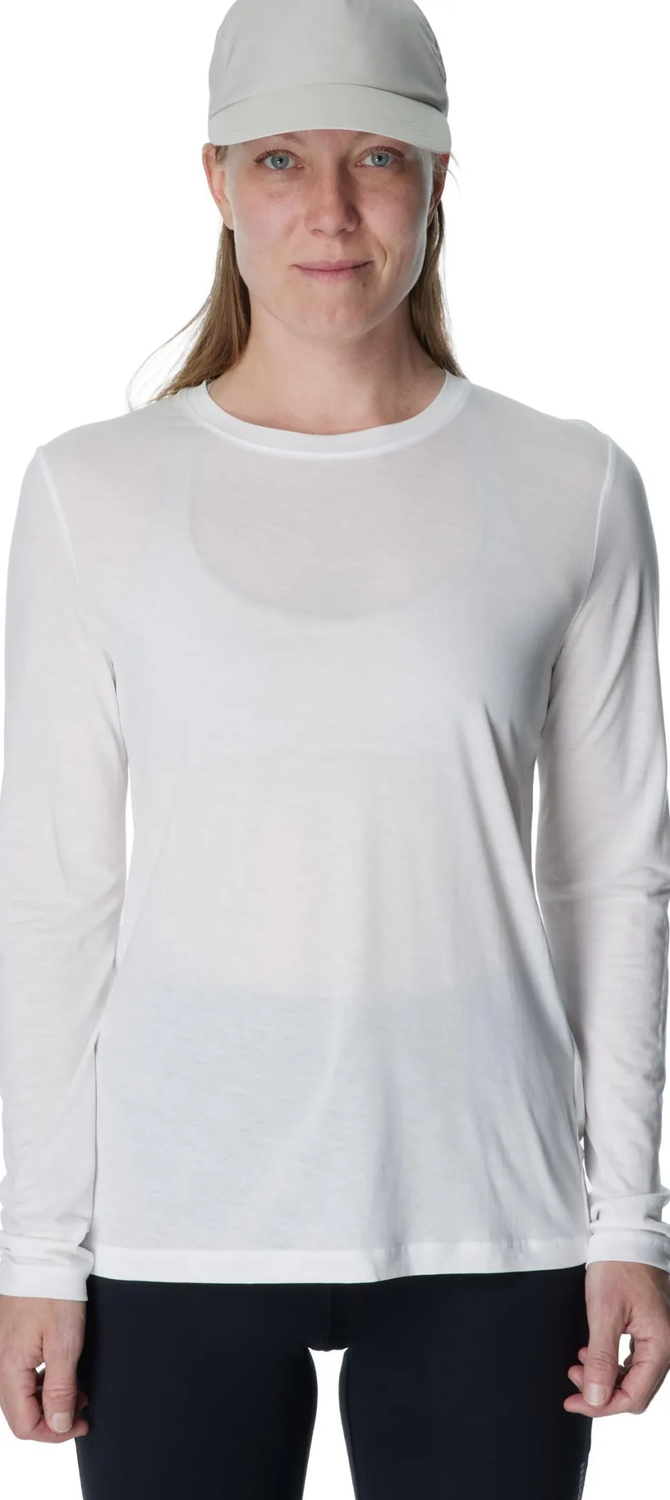 Houdini Women's Tree Long Sleeve Tee Powderday White