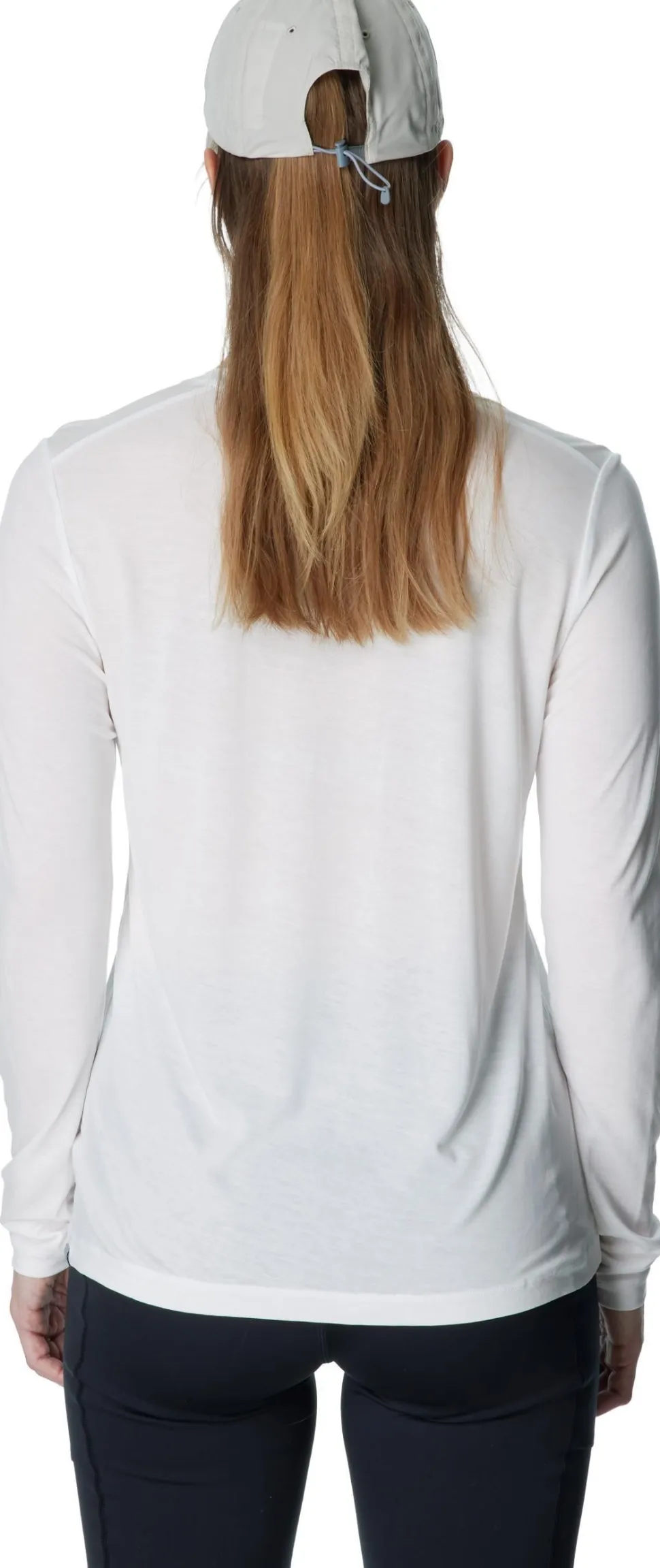 Houdini Women's Tree Long Sleeve Tee Powderday White