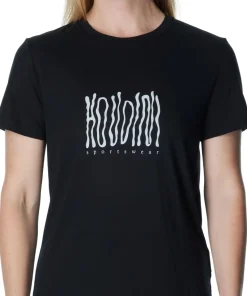Houdini Women's Tree Message Tee True Black/Wave