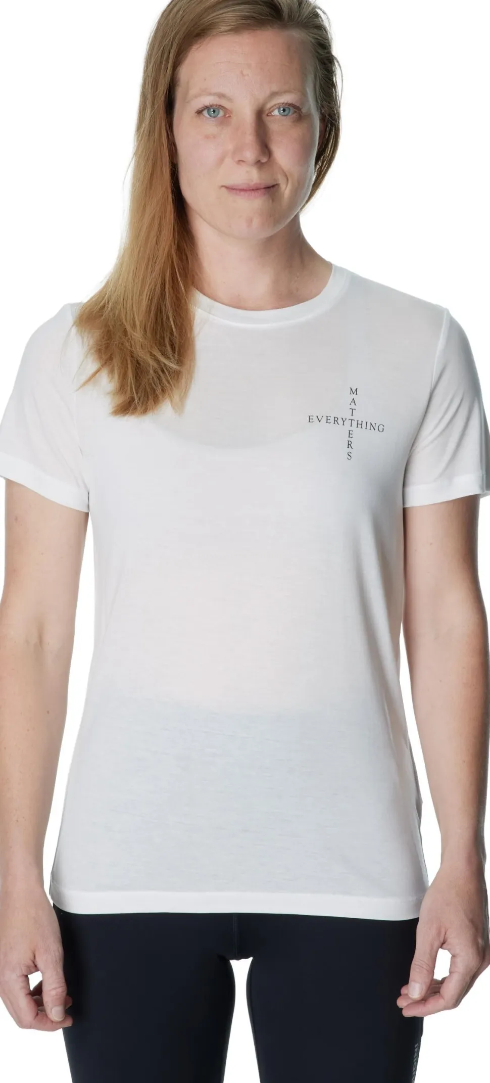 Houdini Women's Tree Message Tee Powderday White/Em Manifesto