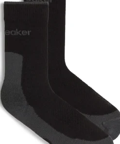 Icebreaker Men's Hike+ Light Crew Black/obsidian