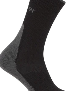 Icebreaker Men's Hike+ Light Crew Black/obsidian