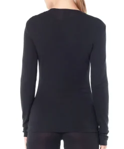 Icebreaker Women's 175 Everyday Longsleeve Crewe Black