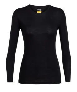 Icebreaker Women's 175 Everyday Longsleeve Crewe Black