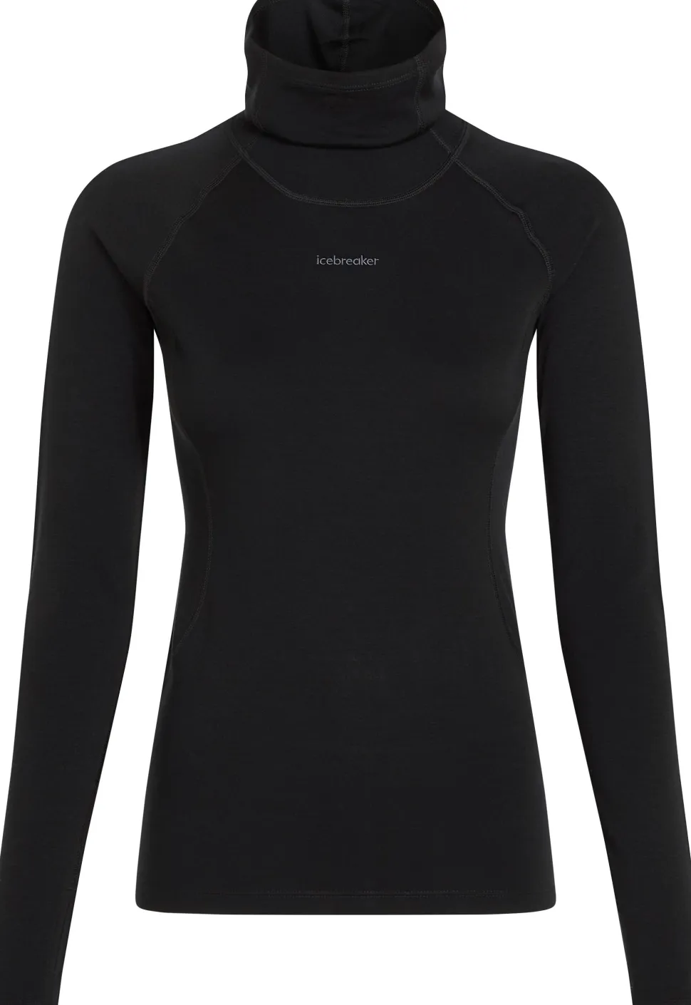 Icebreaker Women's 300 MerinoFine Polar Long Sleeve Roll Neck Black
