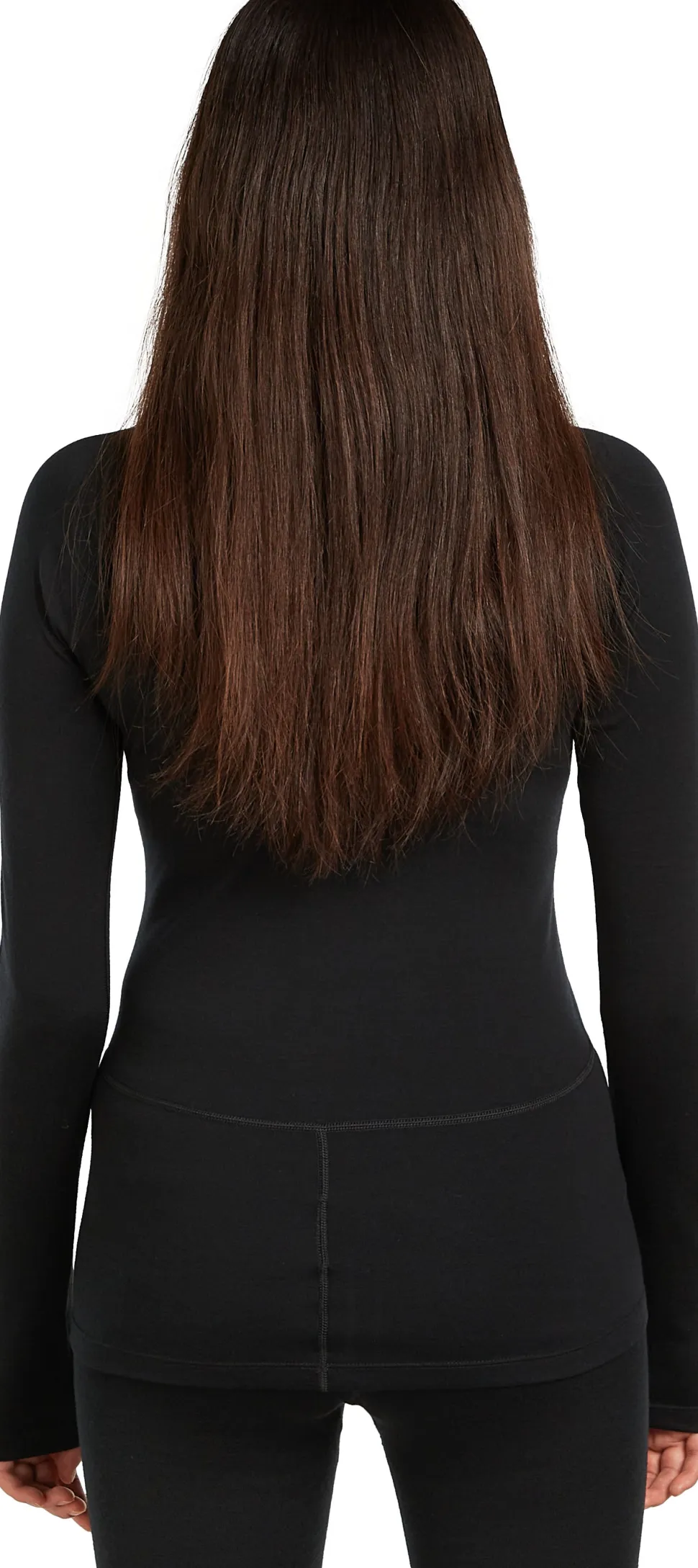Icebreaker Women's 300 MerinoFine Polar Long Sleeve Roll Neck Black