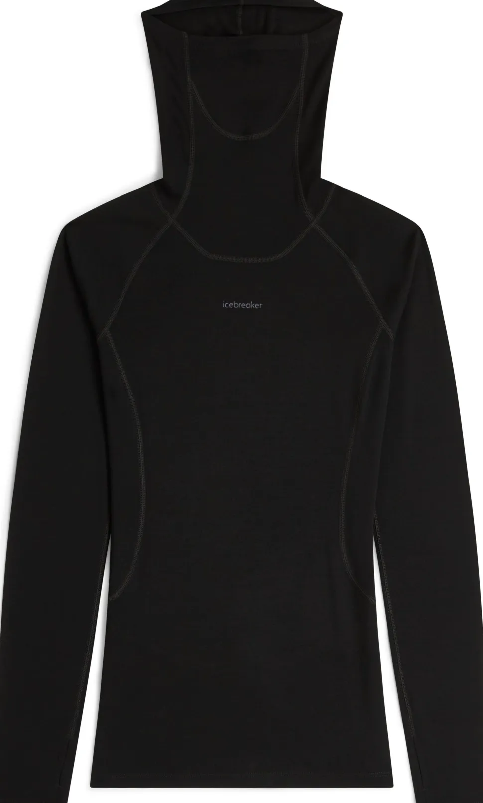 Icebreaker Women's 300 MerinoFine Polar Long Sleeve Roll Neck Black