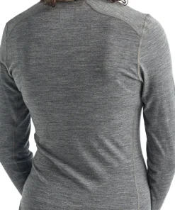 Icebreaker Women's 200 Oasis Long Sleeve Crewe Gritstone Heather