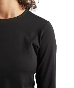 Icebreaker Women's 200 Oasis Long Sleeve Crewe Black