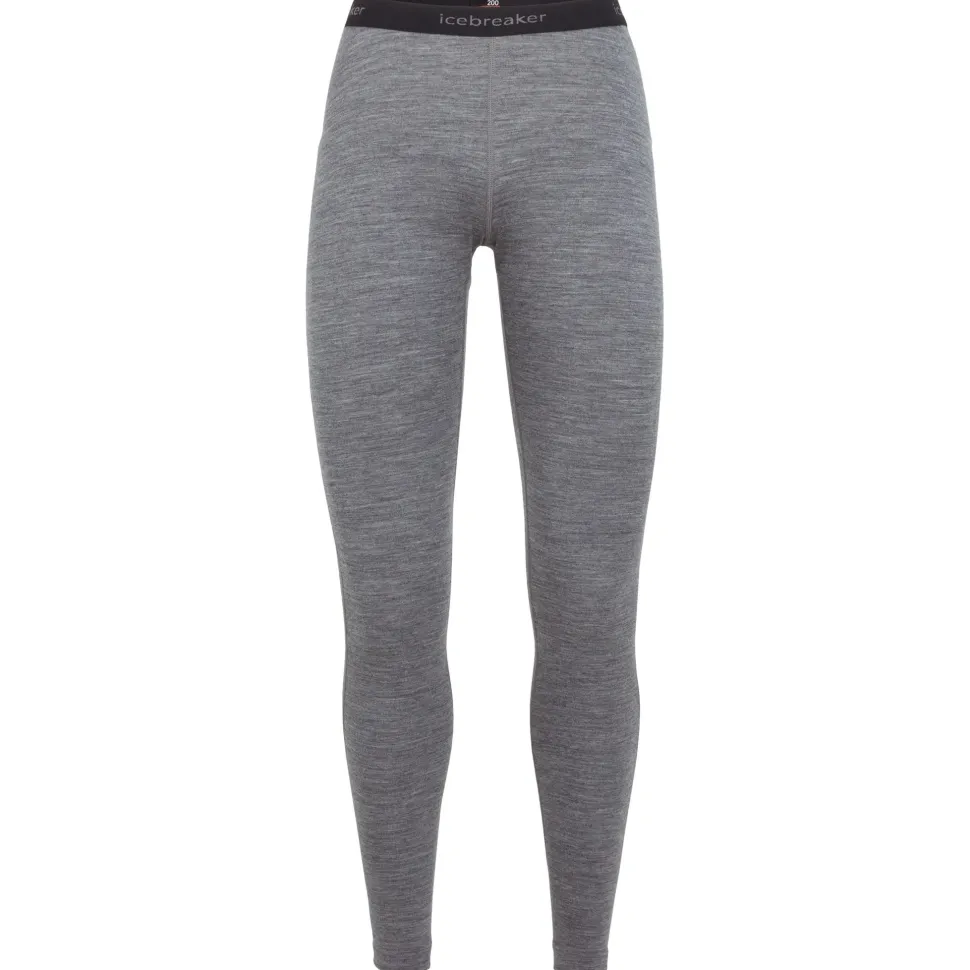 Icebreaker Women's 200 Oasis Leggings Gritstone Heather