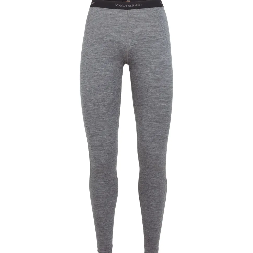 Icebreaker Women's 200 Oasis Leggings Gritstone Heather