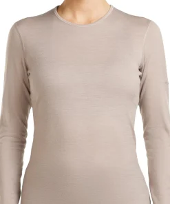 Icebreaker Women's 200 Oasis Long Sleeve Crewe Pink Quartz