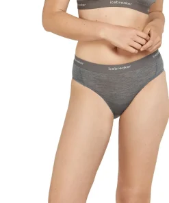 Icebreaker Women's Merino 125 Cool-Lite Sprite Racerback Bra Gritstone Hthr-013