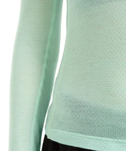 Icebreaker Women's Merino 75 Cool-Lite Featherlight Longleeve Crewe Mint