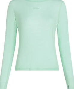 Icebreaker Women's Merino 75 Cool-Lite Featherlight Longleeve Crewe Mint