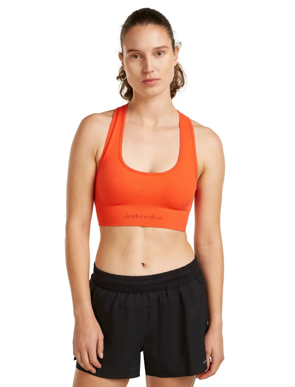 Icebreaker Women's Merino Blend 260 Zoneknit Seamless Bra Fervid