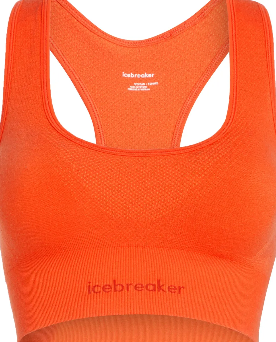 Icebreaker Women's Merino Blend 260 Zoneknit Seamless Bra Fervid