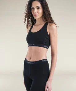Icebreaker Women's Merino 125 Zoneknit Racerback Bra Black