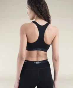 Icebreaker Women's Merino 125 Zoneknit Racerback Bra Black