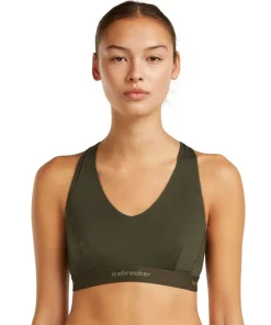 Icebreaker Women's Merino 125 Cool-Lite Sprite Racerback Bra Dk Loden