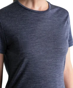 Icebreaker Women's Merino 125 Cool-Lite™ Sphere III Short Sleeve Tee Midnight Navy Heather