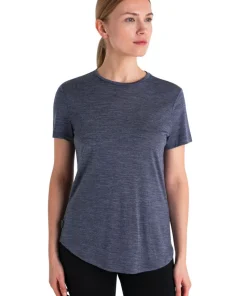 Icebreaker Women's Merino 125 Cool-Lite™ Sphere III Short Sleeve Tee Midnight Navy Heather