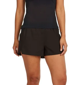 Icebreaker Women's Merino 75 Cool-Lite Featherlight Shortsleeve Crewe Black