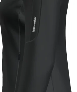 Icebreaker Women's Merino 260 Quantum Iv Longlseeve Zip Black