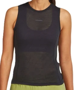 Icebreaker Women's Merino 75 Cool-Lite Featherlight Tank Black