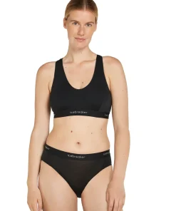 Icebreaker Women's Merino 125 Cool-Lite Sprite Racerback Bra Black
