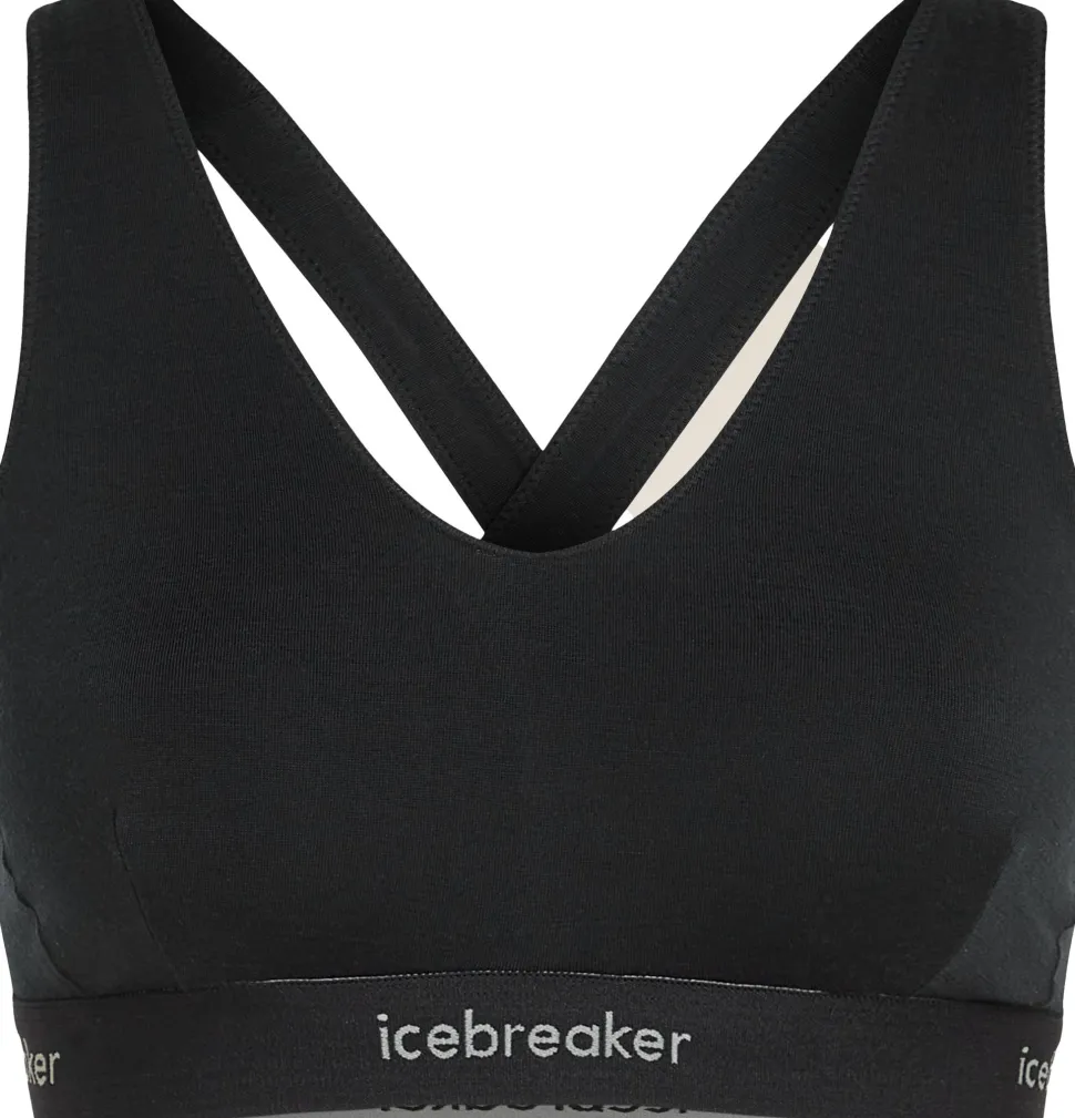 Icebreaker Women's Merino 125 Cool-Lite Sprite Racerback Bra Black