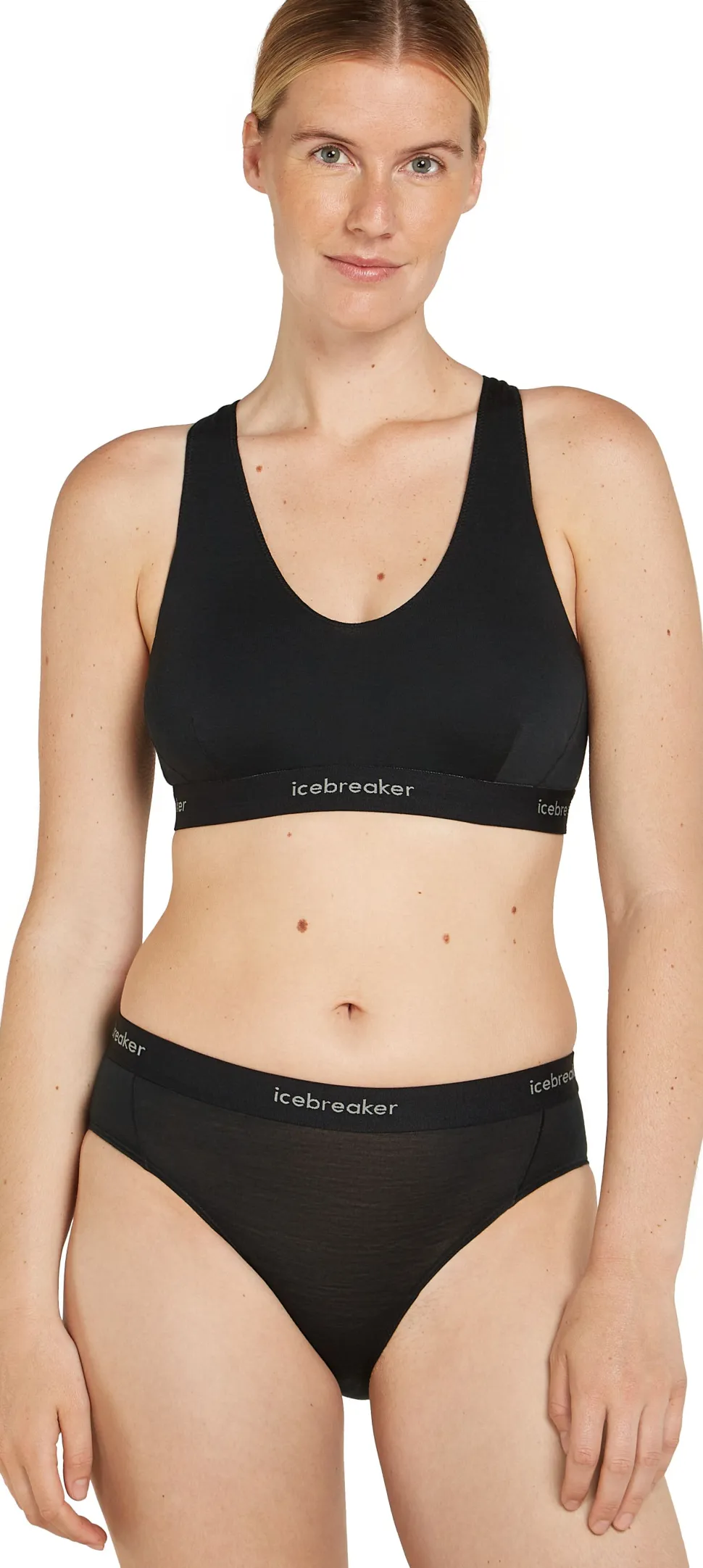 Icebreaker Women's Merino 125 Cool-Lite Sprite Racerback Bra Black