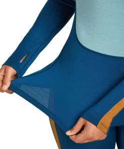 Icebreaker Women's Merino 200 Oasis+ Long Sleeve High Neck Atlantis/Hydro/Trail