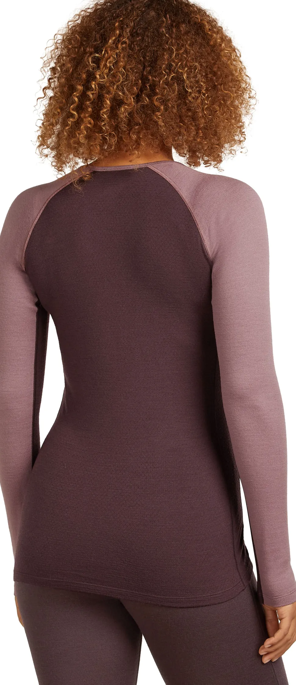 Icebreaker Women's Merino 260 ZoneKnit Long Sleeve Crewe Java/Summit