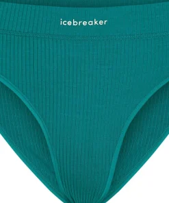 Icebreaker Women's Merino Rib Lotus Hipster Tidal Teal