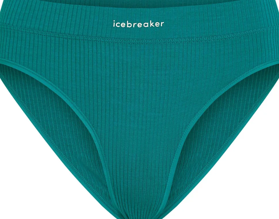 Icebreaker Women's Merino Rib Lotus Hipster Tidal Teal