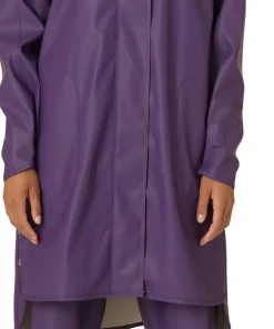 Ilse Jacobsen Women's Raincoat Detachable Hood Purple Rain