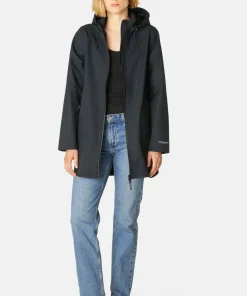 Ilse Jacobsen Women's Raincoat 135 Long Dark Indigo