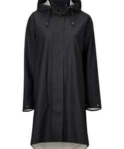 Ilse Jacobsen Women's Raincoat Detachable Hood Black