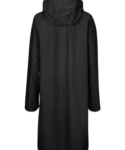 Ilse Jacobsen Women's Raincoat Detachable Hood Black