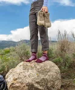 Injinji Outdoor Midweight Mini-Crew Wool Garnet