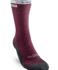 Injinji Women's Liner + Hiker Crew Maroon
