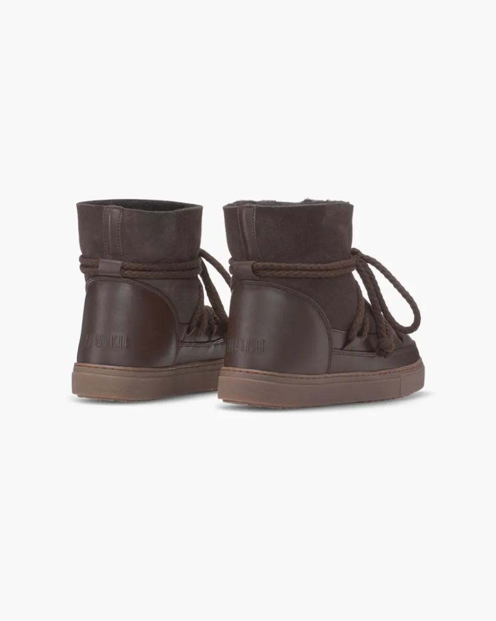 Inuikii Women's Classic Sneaker Dark Brown