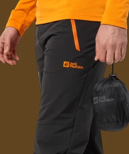 Jack Wolfskin Unisex Rainy Day Pants Black
