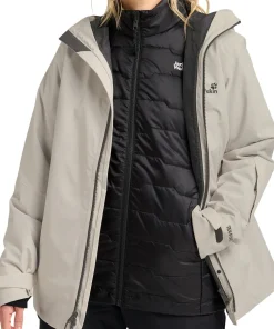 Jack Wolfskin Women's Flowline 3in1 Jacket Pale Sand
